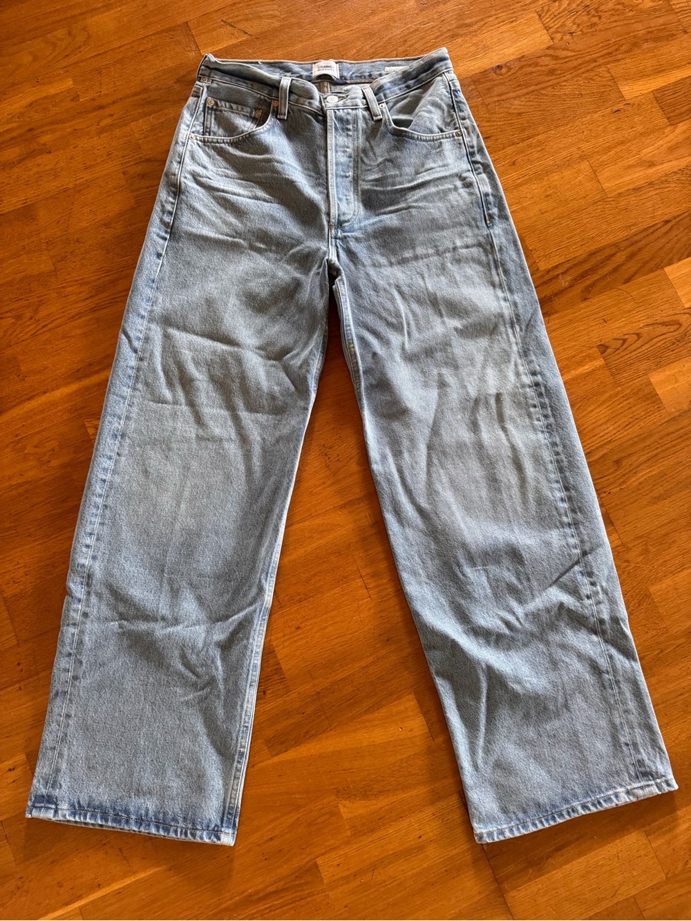 CITIZENS OF HUMANITY AYLA BAGGY JEAN SIZE 27 IN LIGHTHOUSE